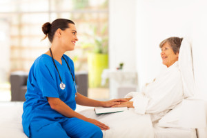 nurse visiting patient